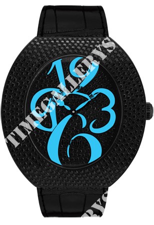 Franck Muller Infinity Ellipse 3650 QZ A NR D CD Blue Franck Muller Infinity Ellipse 3650 QZ A NR D CD Blue